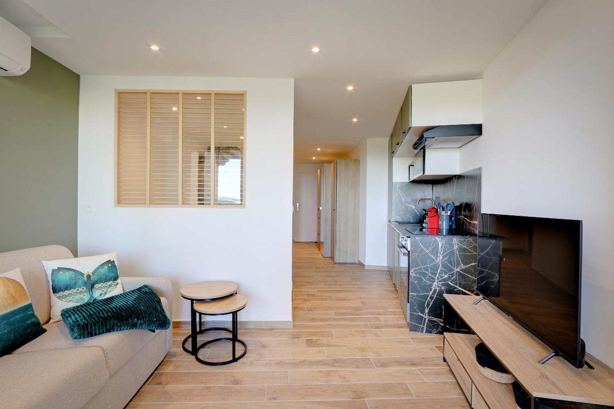 Appartement Cosy Climatise A 100M Des Plages Гассен Экстерьер фото